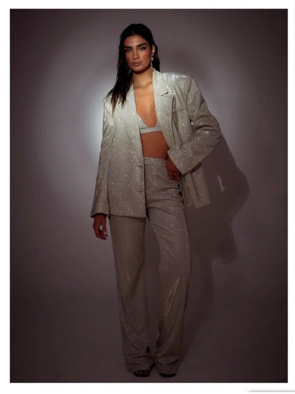 SLA The Label Gold Santorini Trousers